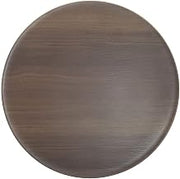 HUBERT Acacia Melamine Replacement Top for Round Riser - 11 1/5"Dia