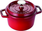 STAUB La Cocotte Round 40510-250 Pico Cocotte Round Cherry, 5.5 inches (14 cm), Small, Both Handed Casting, Enameled Pot, Induction Compatible, Japanese Authentic Product