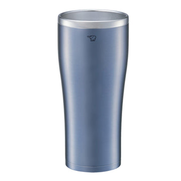 Stainless Steel Tumbler Mug by Zojirushi – 15.2 Ounces, 450.0 milliliters, Stainless Steel, clear blue, Model SX-DN45-AC