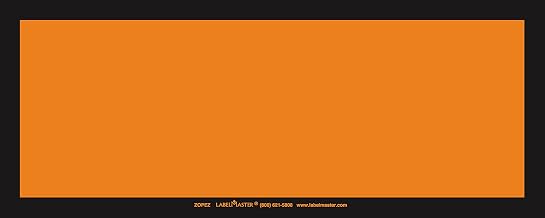 Labelmaster ZOPEZ Blank Panel Hazmat Placard, E-Z Removable Vinyl, Orange (Pack of 25)
