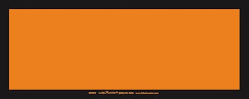 Labelmaster ZOPEZ Blank Panel Hazmat Placard, E-Z Removable Vinyl, Orange (Pack of 25)