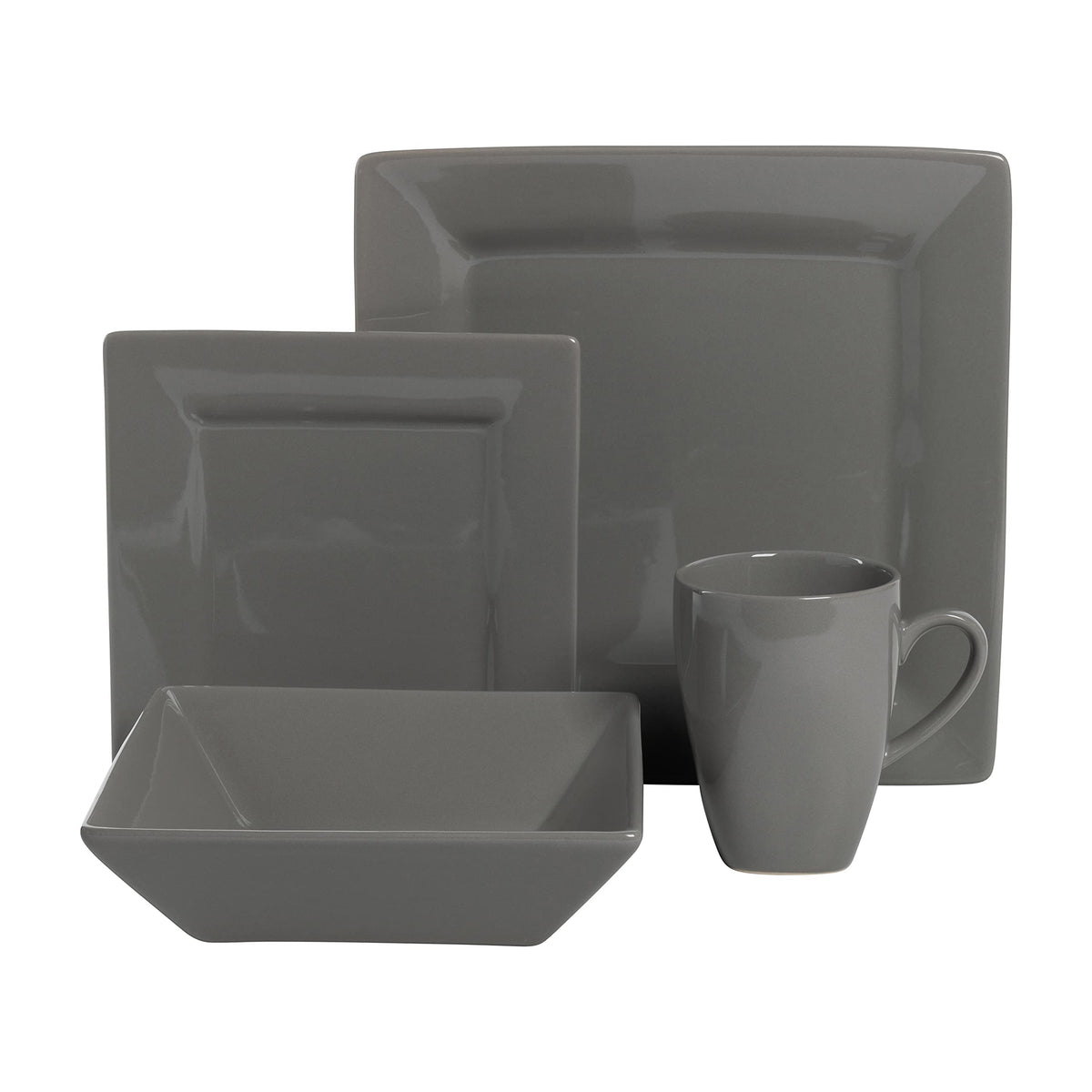 10 Strawberry Street Gray / 40 PC / 1 Dinnerware Sets