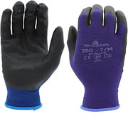 SHOWA 380 Foamed Nitrile Palm Coated General Purpose Work Gloves with Nylon Liner, 13-Gauge, for Vending Machines, Medium (12 Pair)