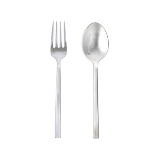 Arezzo 18/10 Stainless Steel Flatware by Fortessa – 2 Piece Serving Set, Stainless Steel, Silver, Model 2PPS-165-05