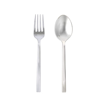Arezzo 18/10 Stainless Steel Flatware by Fortessa – 2 Piece Serving Set, Stainless Steel, Silver, Model 2PPS-165-05