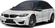 generic Half car Cover Compatible with BMW M4 CSL 2022-2025,dust-Proof,Waterproof,Snow-Proof,Windproof(Black)