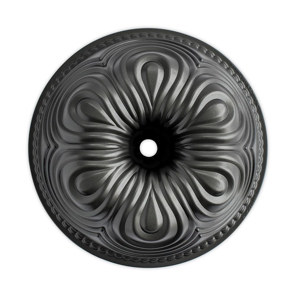 Chiffon Bundt by Nordic Ware – 10-Cup, 10.0 cups, Aluminum, Graphite, Model 87477