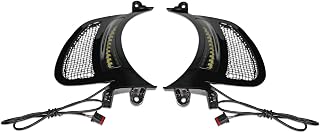 Custom Dynamics Dynamic LED Vent Inserts for 2015-2020 Road Glide Motorcycles - Black with Black Mesh