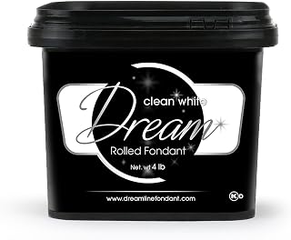 Satin Ice Dream Clean White Fondant, Vanilla, 4 Pounds