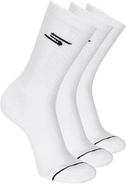 Skechers Men's 3-pack Performance Pickleball Crew Socks, Odor Control & Mesh Ventilation