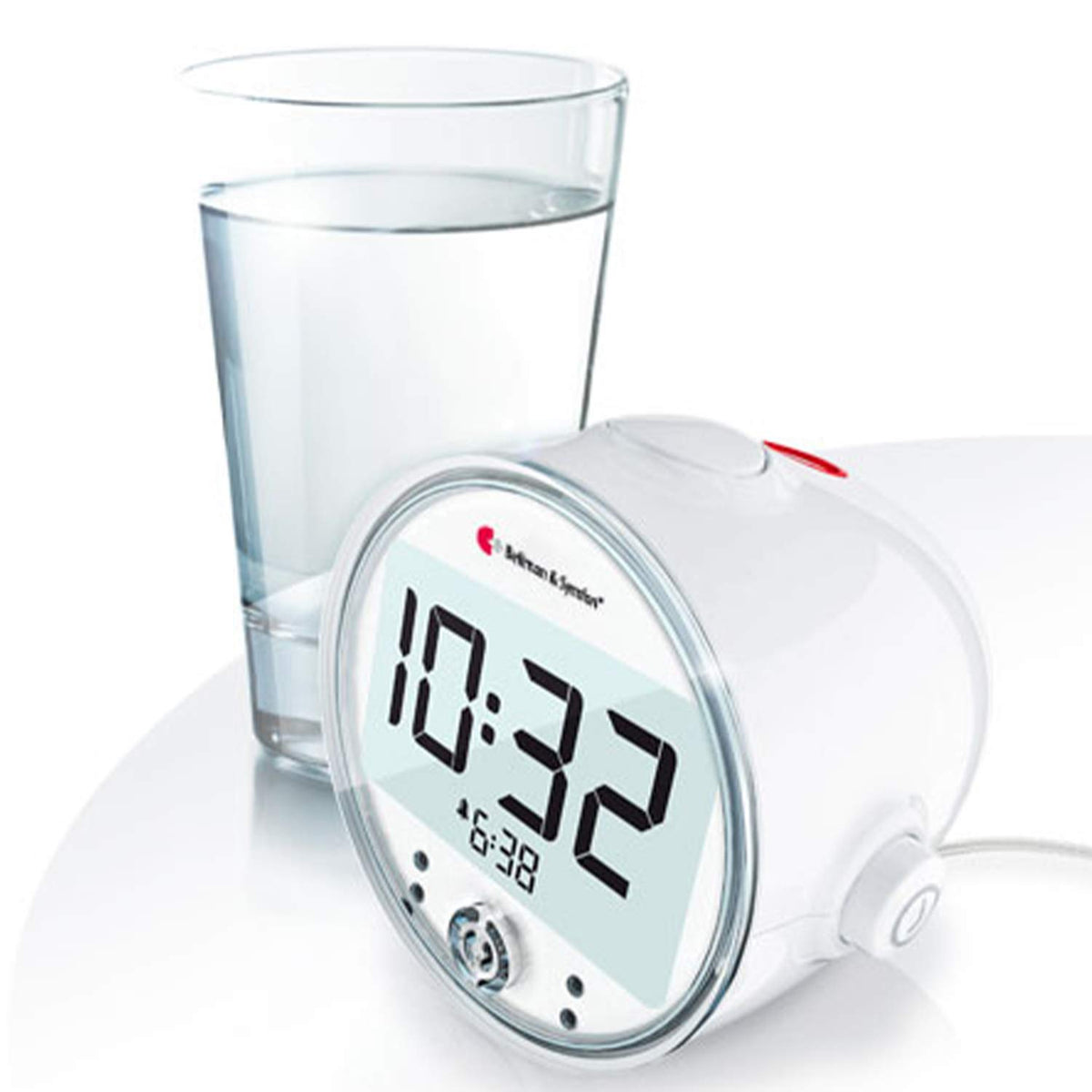 Alarm Clock Pro (BE1370) by Bellman & Symfon – Large, Metal, White, Model HC-BA-PROCLK