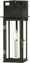 Troy Lighting B2215-FRN/PBR Bohen - 1 Light Exterior 14.75 inches Tall and 6 inches Wide - French Iron/Patina Brass Finish