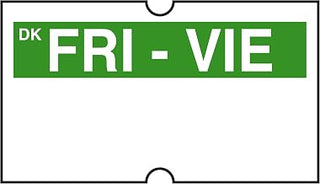 DayMark Safety Systems IT120468-5-FRI DissolveMark Date Coder, Label, Friday for DM4 SpeedyMark 20 2-Line Marking Gun (Pack of 8 Rolls)