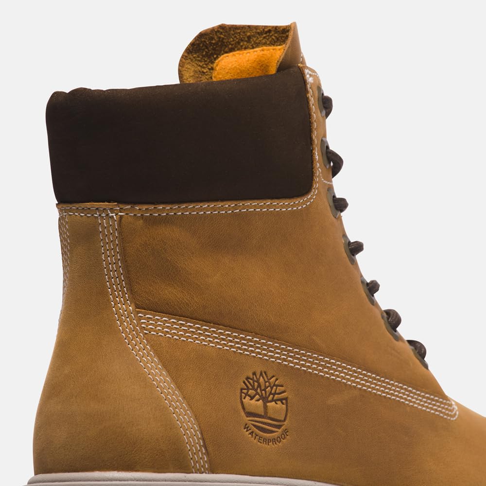 Men's Arbor Road 6 Inch Waterproof Boot by Timberland – 7, Leather, Wheat Full Grain