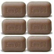 SOAP WORKS Emu Oil Soap Bar by THE SOAP WORKS – 6 Count (Pack of 1), Model SOAP WORKS Emu Oil Soap Bar SIX BARS