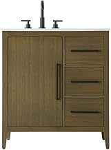 Elegant Kitchen and Bath 32" Single Bathroom Vanity in Chestnut Brown
