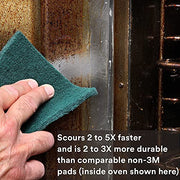 3M Dark Green / 6" x 9" / 20 Scouring Pads & Sticks