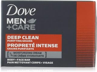 Dove Men + Care Body & Face Bar, Deep Clean 4 oz, 4 ea (Pack of 3)
