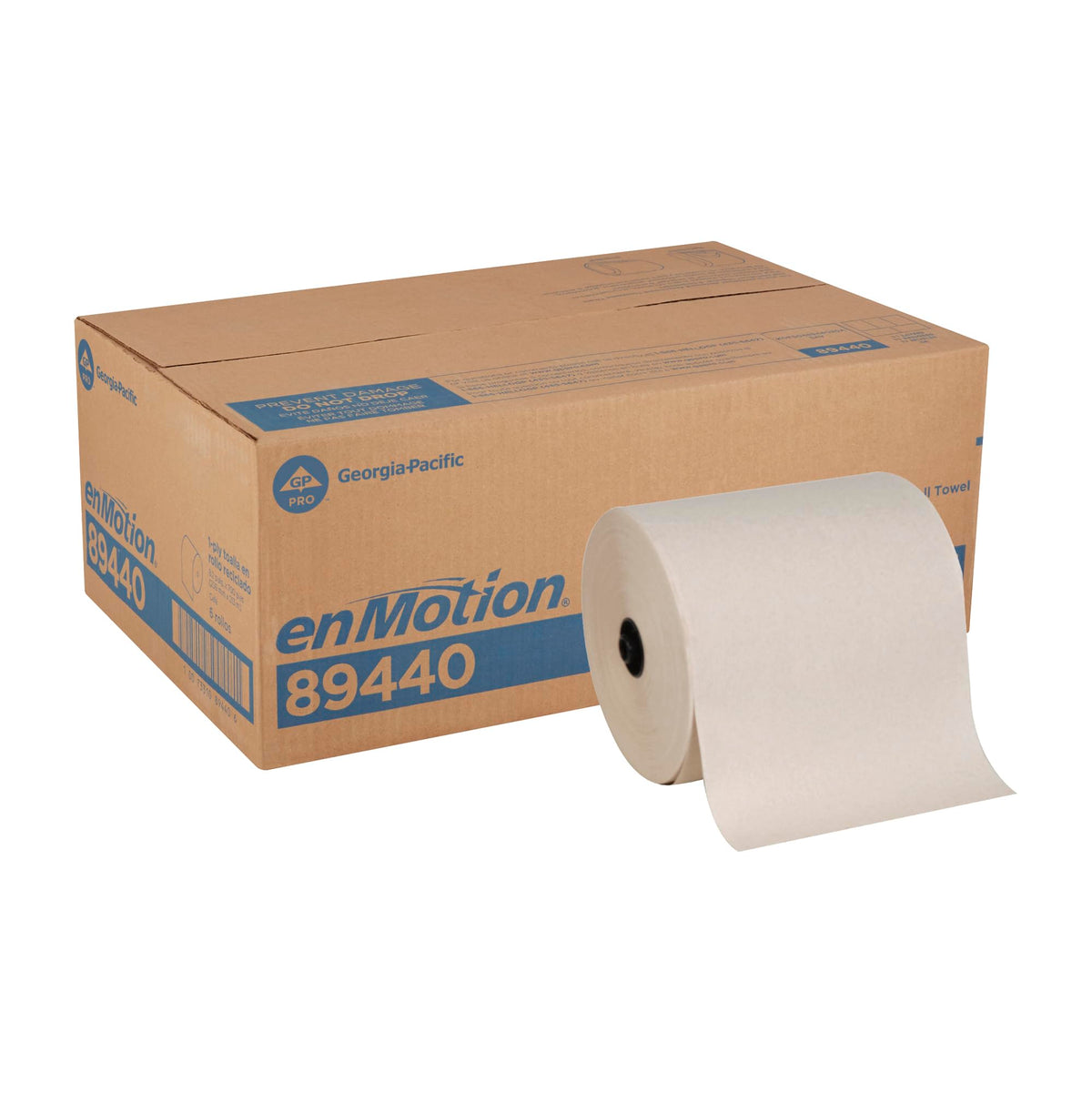 enMotion Georgia‑Pacific (by GP PRO) 8 in 700 Linear Feet Recycled Paper Towel Roll, Brown, 6‑Roll Case Paper Towel Rolls, 89