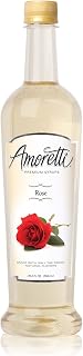 Amoretti Premium Syrup, Rose, 25.4 Ounce (Pack of 12)