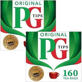 PG Tips Tea Bag, 160-Count Boxes (Pack of 2)