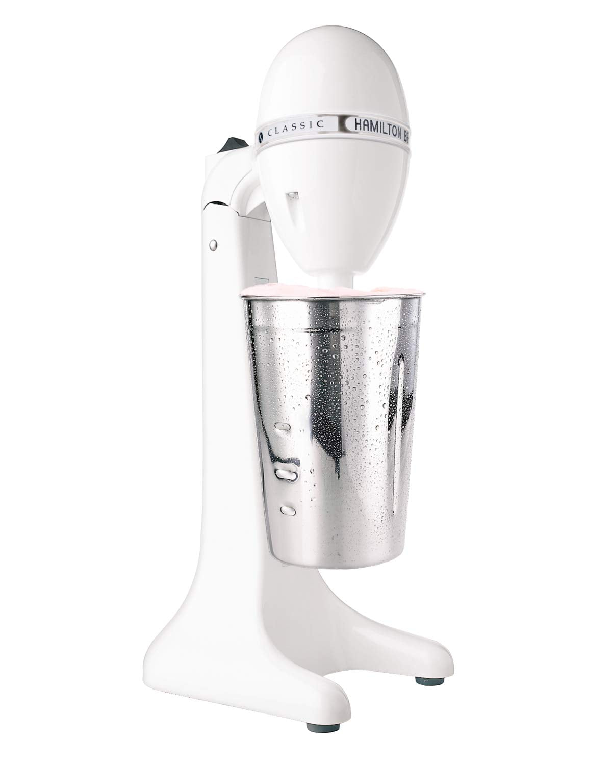 DrinkMaster Electric Drink Mixer by Hamilton Beach – Extra-Large 28 oz., 28.0 ounces, Stainless Steel, White, Model 727B