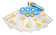 Magic Light Up Bluey Stamper Art Set by Crayola – Compact, Plastic, Blue, Model 750273