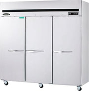 Kool-It KTSR-3 81-1/10" Three-Section Triple-Door Reach-in Refrigerator, 67 Cubic Feet