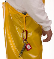 Iron Eagle Lock Out Tag Out (LOTO) Waterproof Overalls with Patch Pockets by TINGLEY – Nylon, Gold, Model O22047