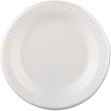 DCC 10PWQR Laminated Foam Dinnerware, Plate, 10 1/4quot; dia, White, 125/Pack, 4 Packs/Case