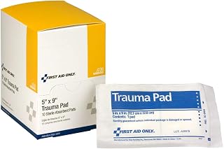 First Aid Only - LYSB00I02OMJU-SPRTSEQIP Trauma Pad, 5 Inch X 9 Inch, 10 Count Box