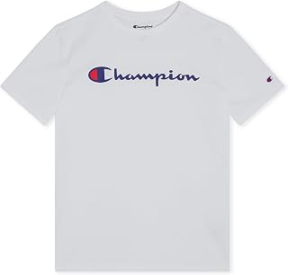 Champion Boys T-Shirt Short Sleeve Logo Tee Shirt for Boys
