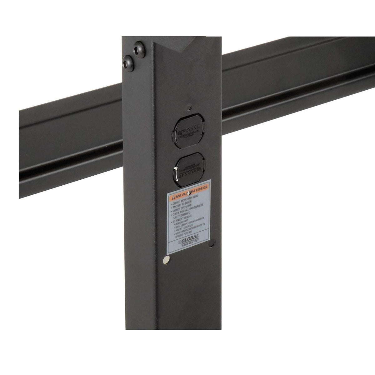 Adjustable Height Workbench C-Channel Leg by Global Industrial – 36"L x 48"W, Steel, Black, Model 319079