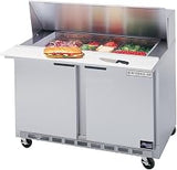 Beverage Air SPE48-12M 48â€ Mega Top Sandwich/Salad Prep Table â€" Elite Series