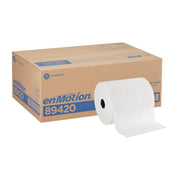 enMotion Georgia‑Pacific (by GP PRO) 8 in 700 Linear Feet Paper Towel Roll, White, 6‑Roll Case Paper Towel Rolls, 89420