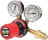 ESAB Oxygen Single Stage Regulator, Acetylene, Single Stage, 0.825"-14 Inlet, 9/16"-18 Outlet - 1 Each