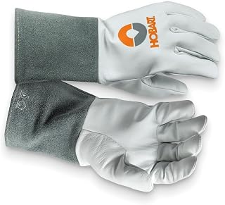 Hobart Premium TIG Welding Gloves, XL, Kidskin Leather, Kevlar-Stitched | Kidskin and cow-split leather for TIG dexterity; ANSI/ISEA 105-2024 A3 abrasion and puncture; heat resistant