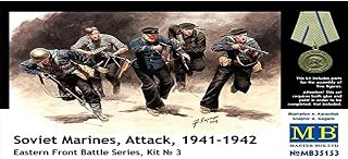 Masterbox Master Box Soviet Marines Attack Eastern Front 1941-42 (5) Figure Model Building Kits (1:35 Scale)