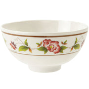 G.E.T., Tea Rose Collection, White 9 oz. Melamine Bowls (Qty, 12) by GET – 9 ounces, Melamine, Tea Rose, Pack of 12, Model M-768-TR