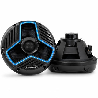 Marine 8.8" Coaxial Speaker Set - Black by Alpine – Model MRN-S88-LB