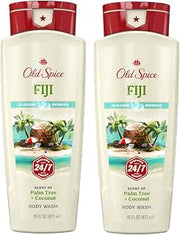 Old Spice Fresher Collection Men's Body Wash, Fiji, 16 Ounce (Pack of 2)