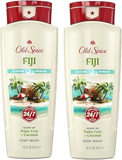 Old Spice Fresher Collection Men's Body Wash, Fiji, 16 Ounce (Pack of 2)