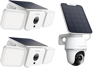REOLINK 3-Cam Wireless Security System: 2 x Solar Floodlight + Argus PT Ultra, Security Cameras Wireless Outdoor, Color Night Vision, 2.4/5GHz WiFi, Smart AI Detection, No Subscription
