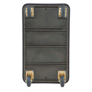 Gold Stainless Steel Bellman Cart Curved Uprights by Global Industrial – 12-Gauge Steel, Gold/Red, Model 985118GD