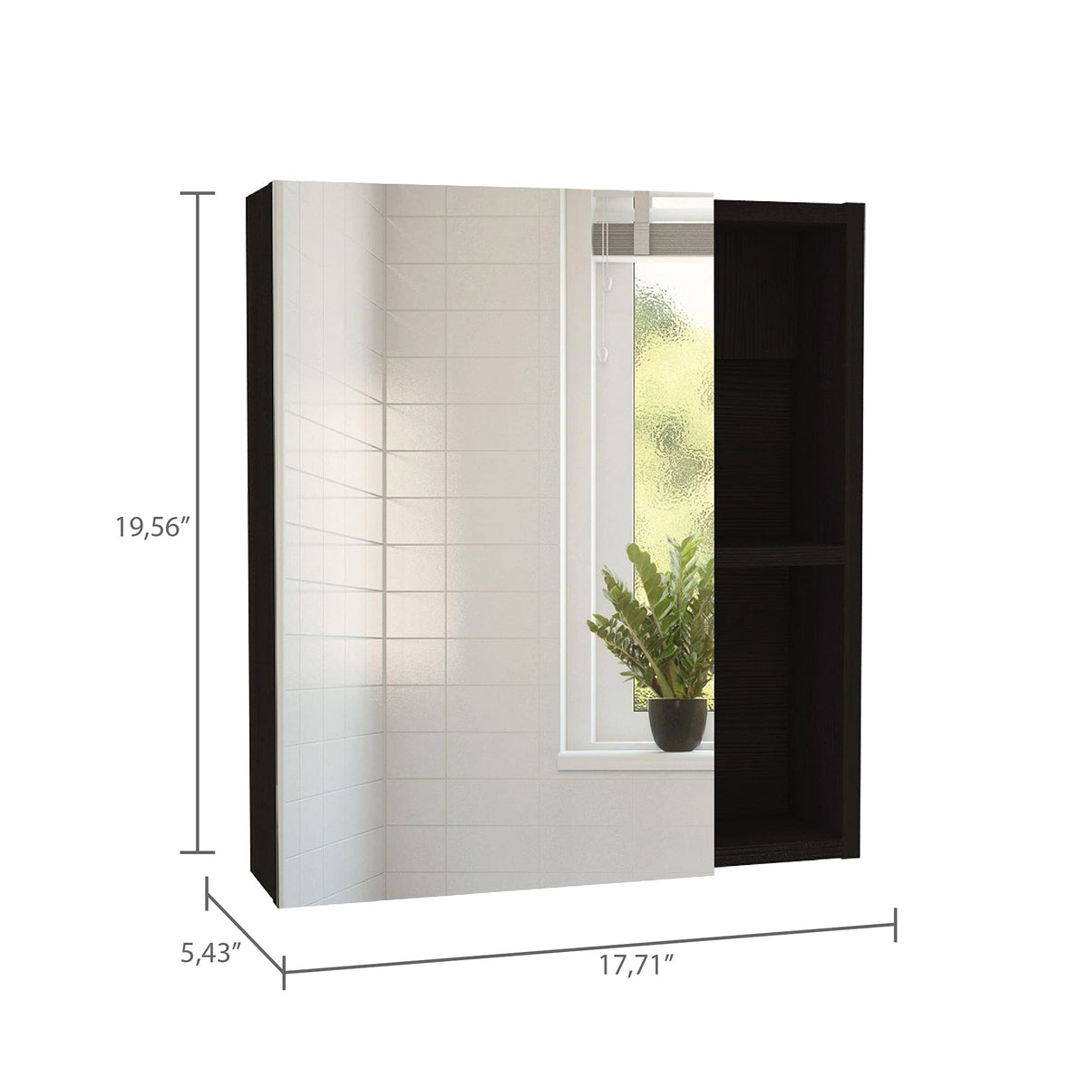 DEPOT E-SHOP Black / Small / Modern Medicine Cabinets