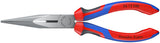 Tools - Long Nose Pliers With Cutter by KNIPEX – One Size, Forged Vanadium Steel, Black, Model 26 12 200 SBA