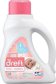 Dreft Stage Newborn Liquid Laundry Detergent, White, Baby Blossom, 40 Fl Oz