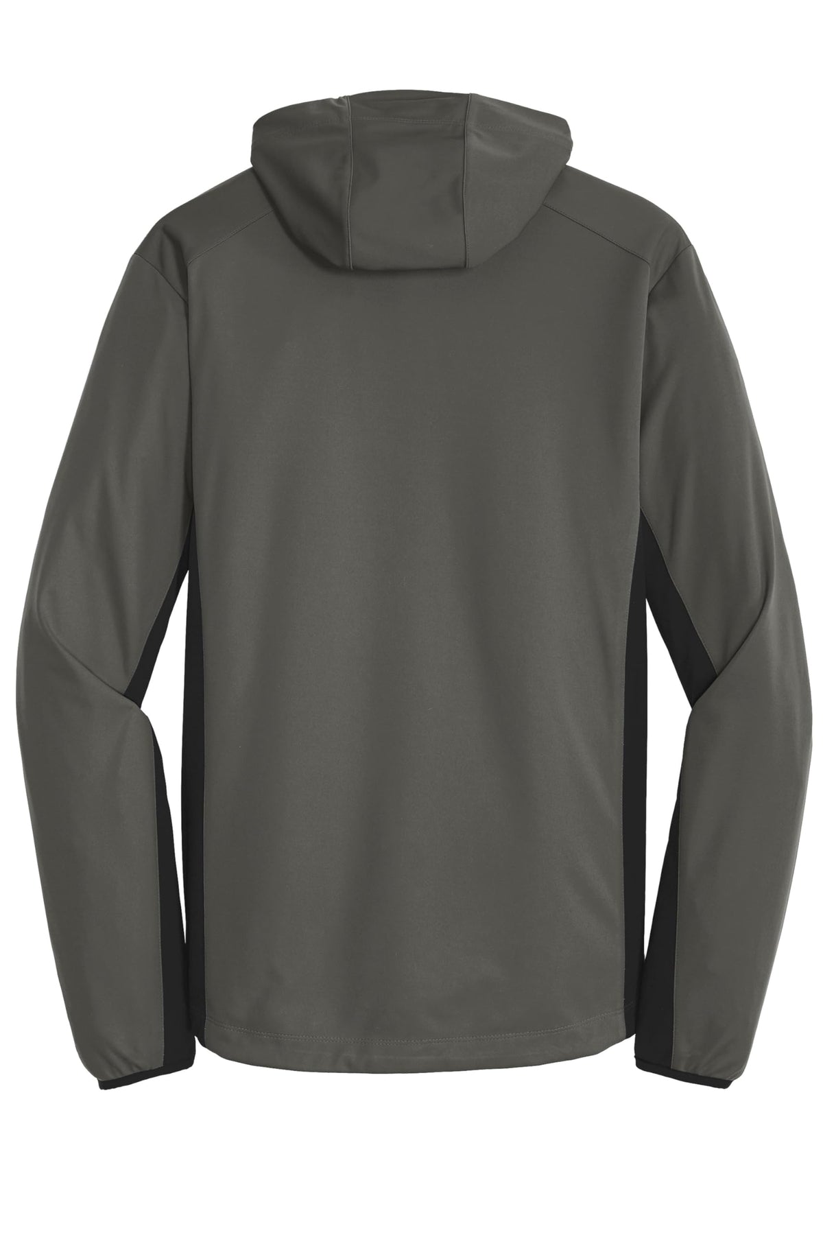 Active Hooded Soft Shell Jacket by Port Authority – Large, 100 % Polyester,Mesh, Grey Steel/ Deep Black, Model 1108014