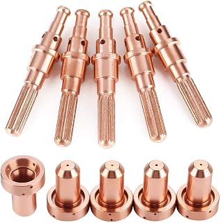 5pcs 9-8215 Electrode + 5 pcs 9-8210 Nozzle Tips Kit for Thermal Dynamics SL60/100 Plasma Cutting Torch