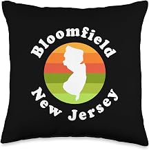 Bloomfield New Jersey Outdoors Sunrise NJ Souvenir Throw Pillow